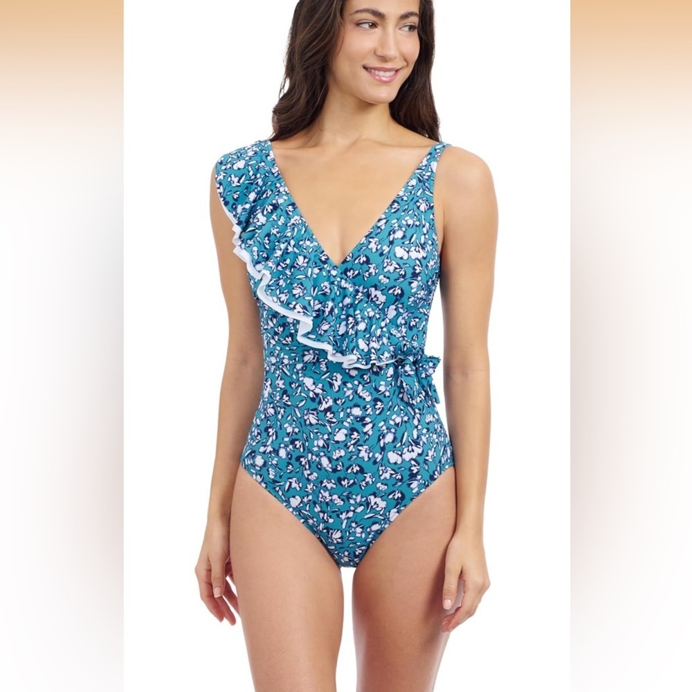 Profile By Gottex Women’s Size 10 Standard Juliette V-Neck One Piece/ 0179